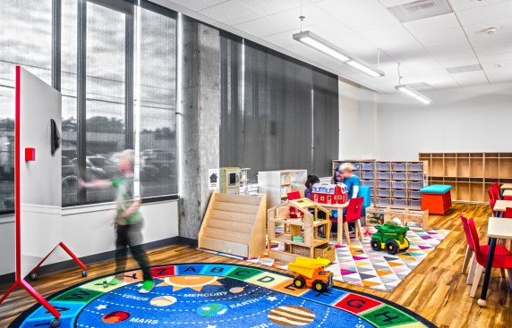 By designing a preschool on the ground floor of the Tony Lee, the development team was able to help provide convenient and affordable child care to residents within the building and the community.