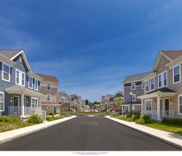 Woodrow Wilson Commons features a diverse mix of public, affordable,
and special-needs housing, with a sprinkling of market-rate units. Two phases
are certified LEED-Gold. The project also features a large community building.