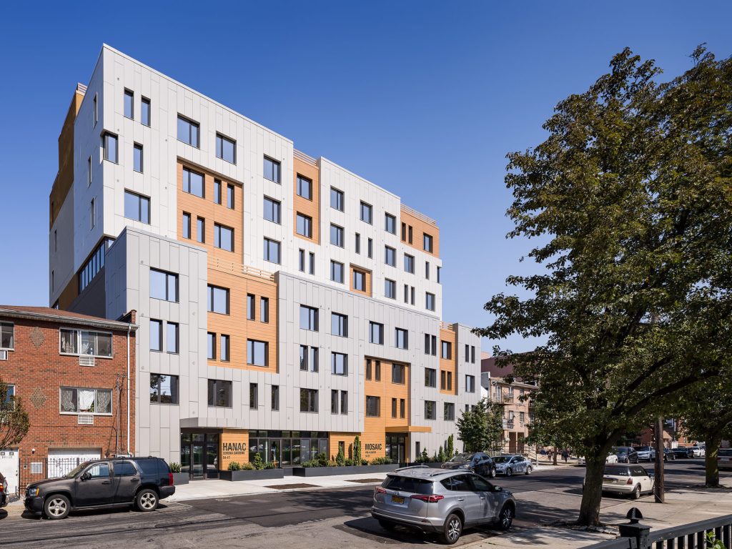 Located in New York City, HANAC Corona Senior Residence is one of the first affordable senior housing development in the United States to meet the Passive House Institute design standards.