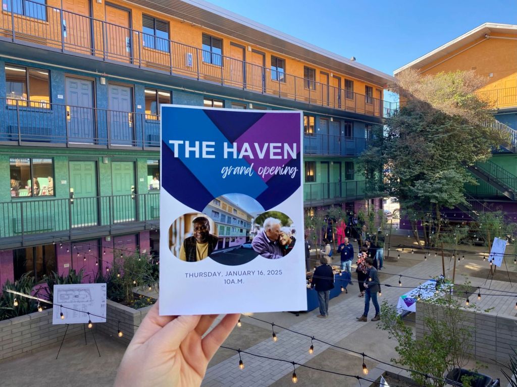 The Haven is a 130-unit emergency shelter for seniors in Phoenix.