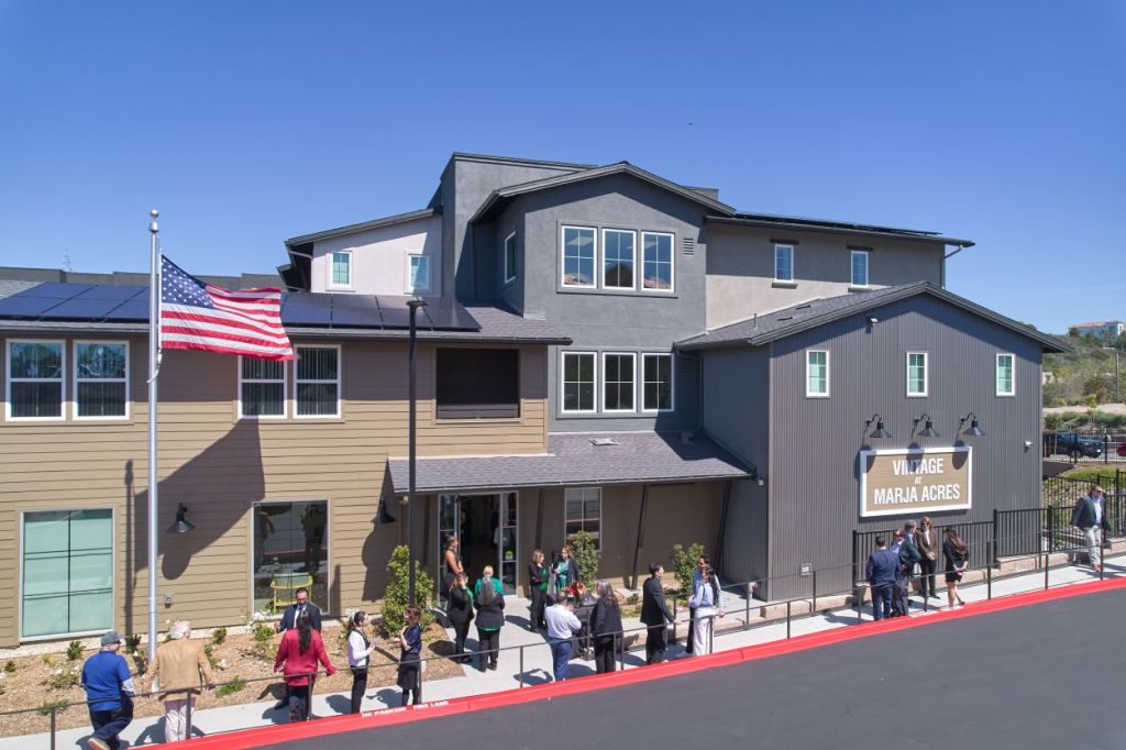 Vintage at Marja Acres brings new affordable housing options for older residents in Carlsbad, California. The community is near the beach, the Carlsbad Village downtown area, health care providers, and numerous parks and nature preserves.