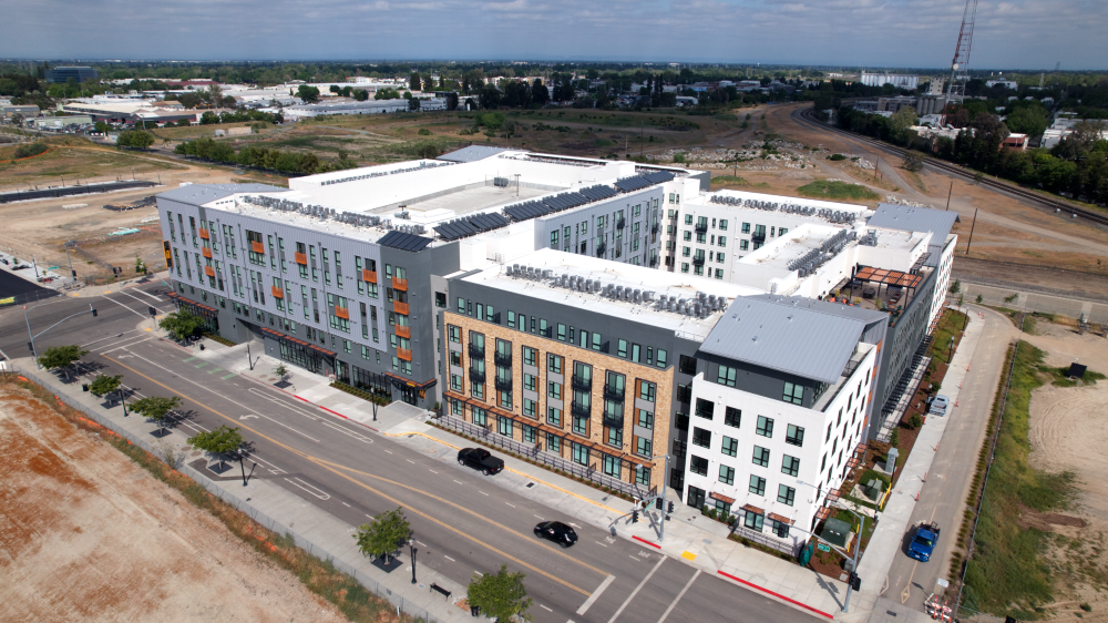 In addition to mixed-income apartments, The A.J. features more than 5,000 square feet of ground-floor retail.