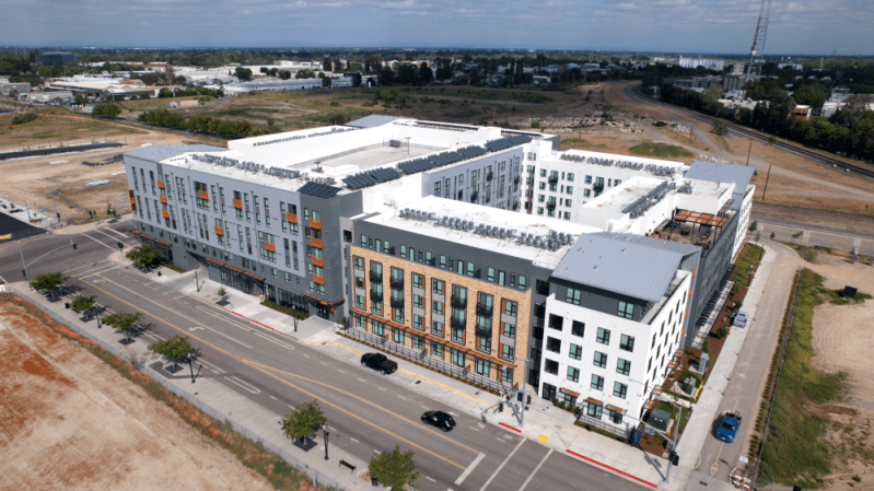 In addition to mixed-income apartments, The A.J. features more than 5,000 square feet of ground-floor retail.